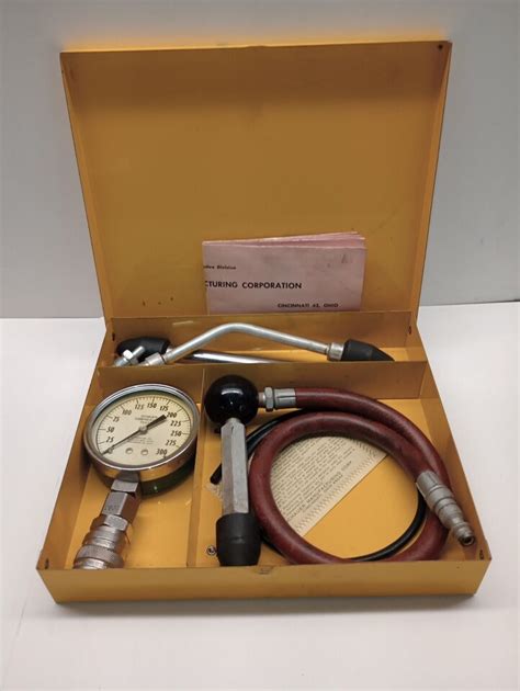 Vintage NAPA Balkamp Compression Tester With Metal Case